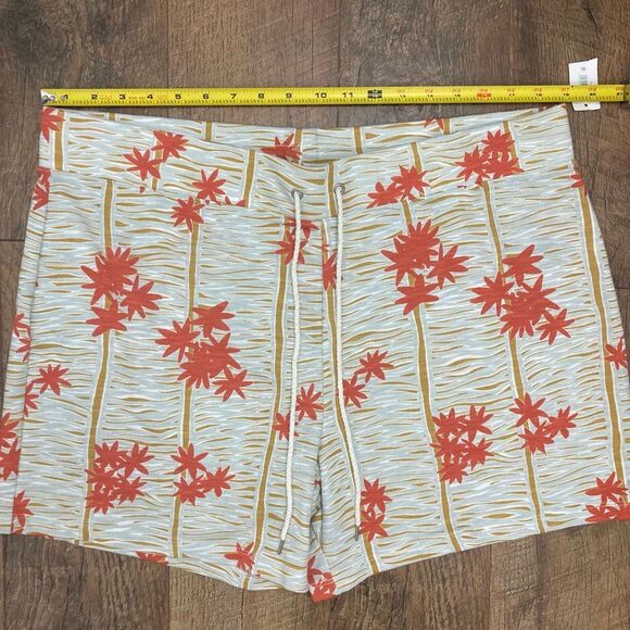 Gap GapBody NWT Lounge Pajama Terry Shorts Palms Floral Women’s XL Elastic Waist - Picture 4 of 10
